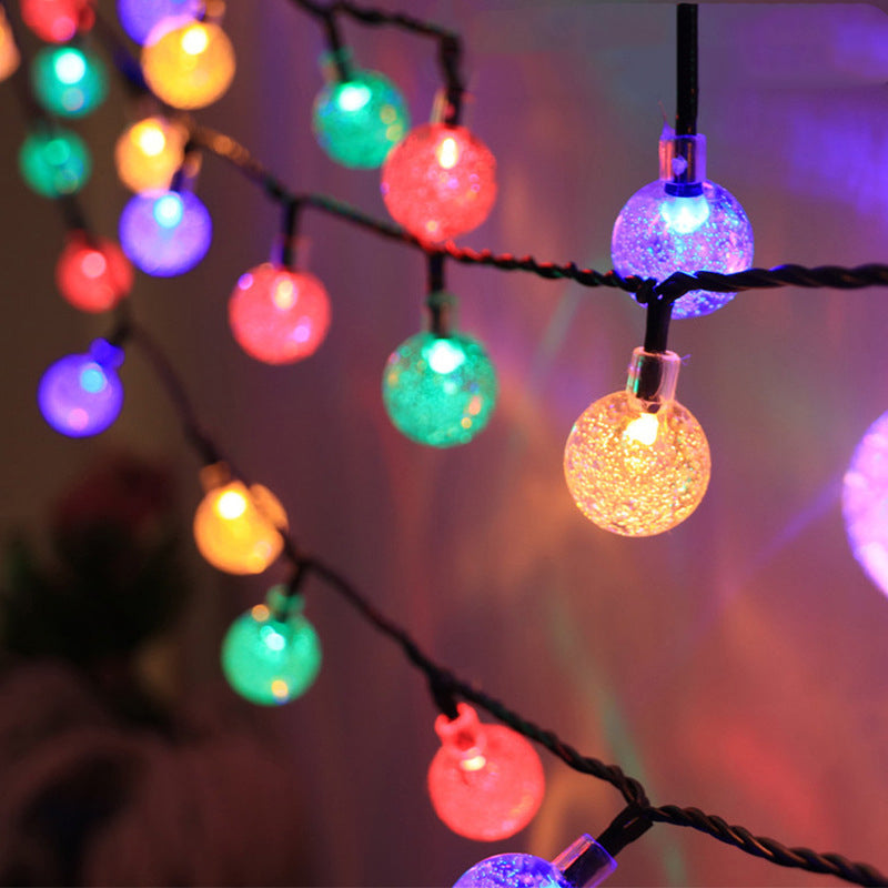 bubble solar string lights