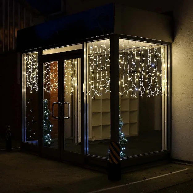 Festive Curtain Lights - Warm White