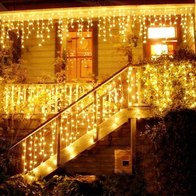 Festive Curtain Lights - Warm White