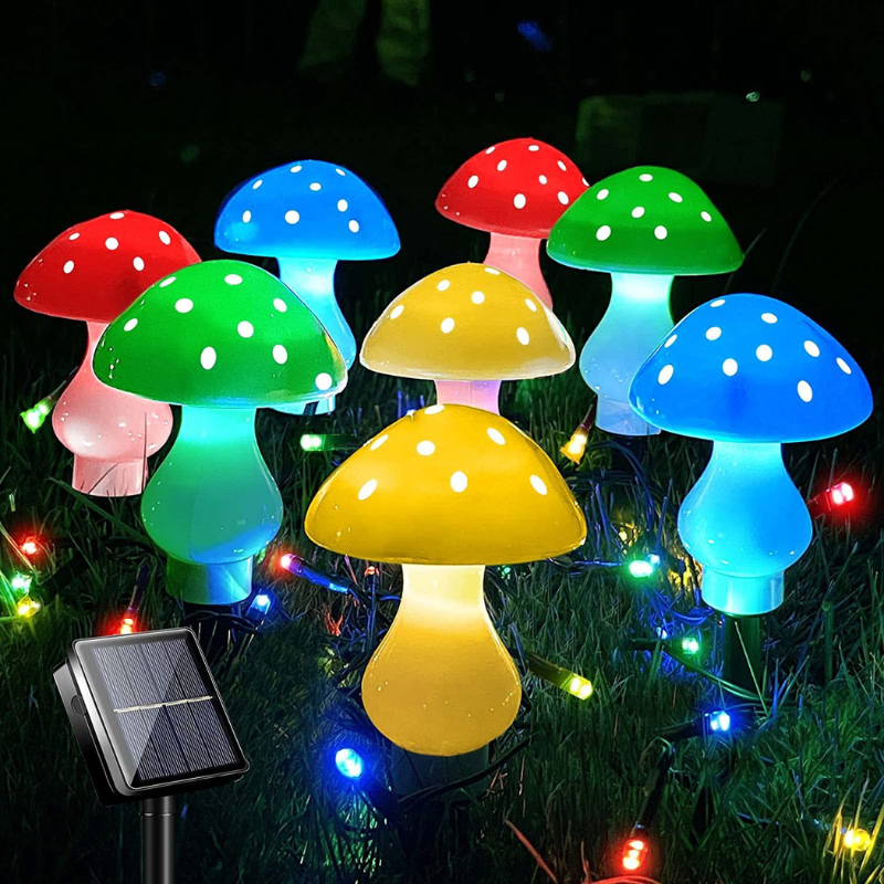 Solar Mushroom Lights