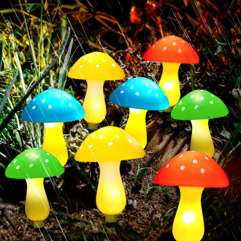Solar Mushroom Lights