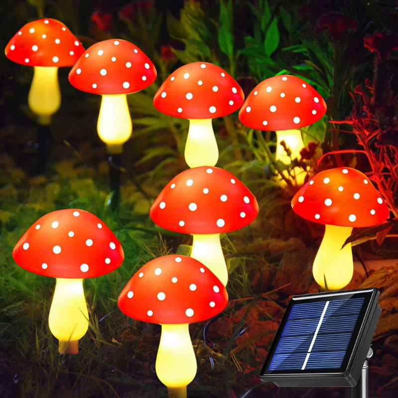 Solar Mushroom Lights