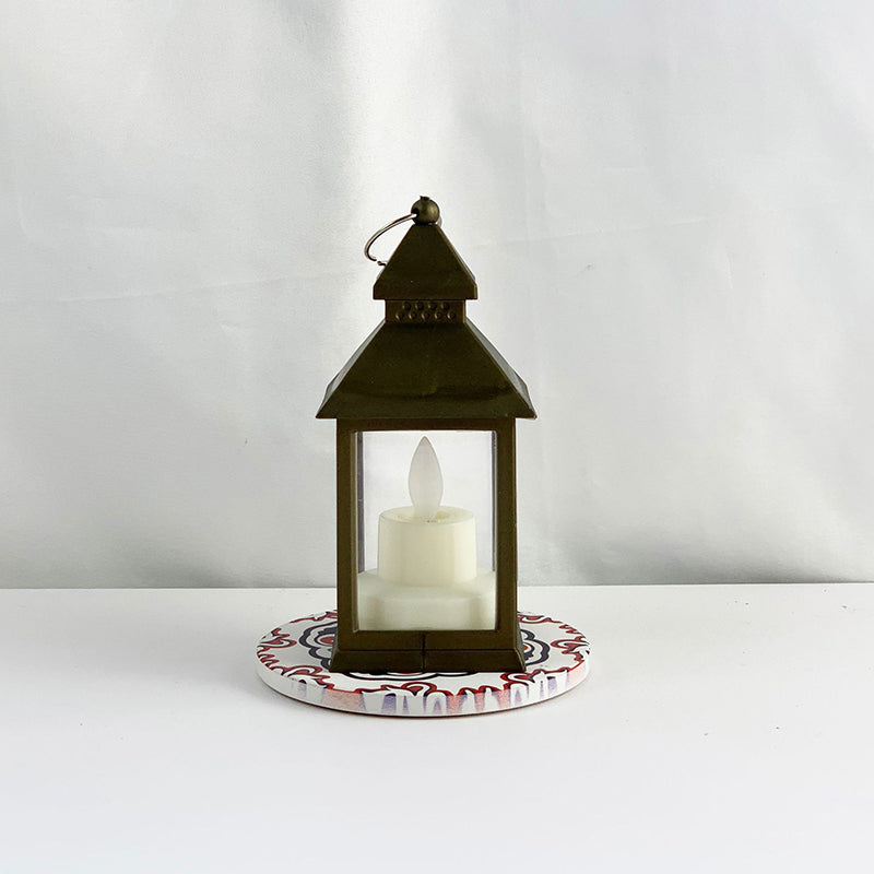 square lantern with led